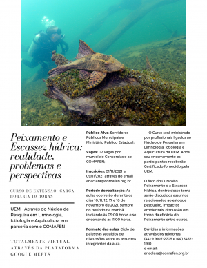 Curso de Extensão: PEIXAMENTO E ESCASSEZ HÍDRICA